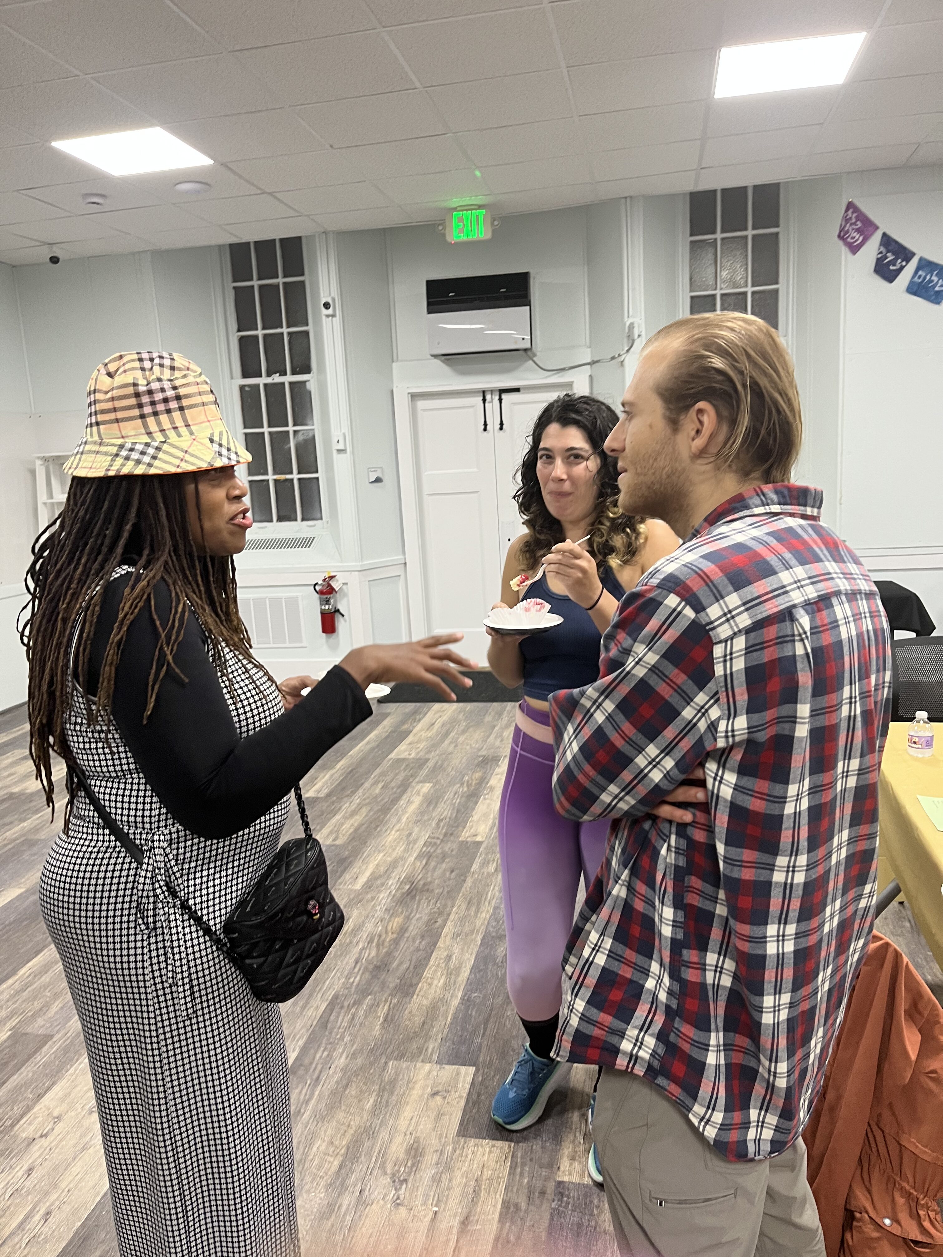 people talk in the beit midrash at Third Space