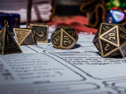 multisided dice for Dungeons and Dragons